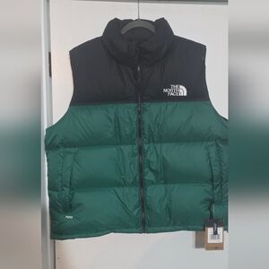The North Face Womens 1996 Retro Nuptse Vest Evergreen Black 700 Size 3XL NWT